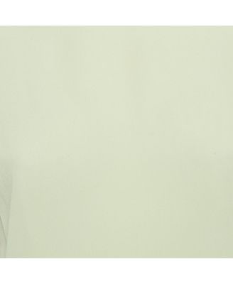 Women's Green Silk Sleeveless Top