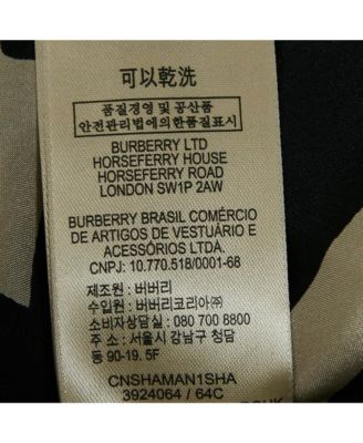 Women's London Black Printed Silk Button Front Shirt