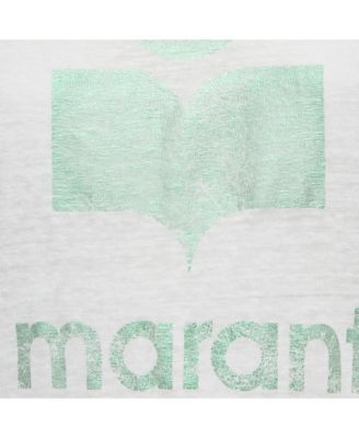 Women's Etoile Foil Logo Print Linen Jersey Top