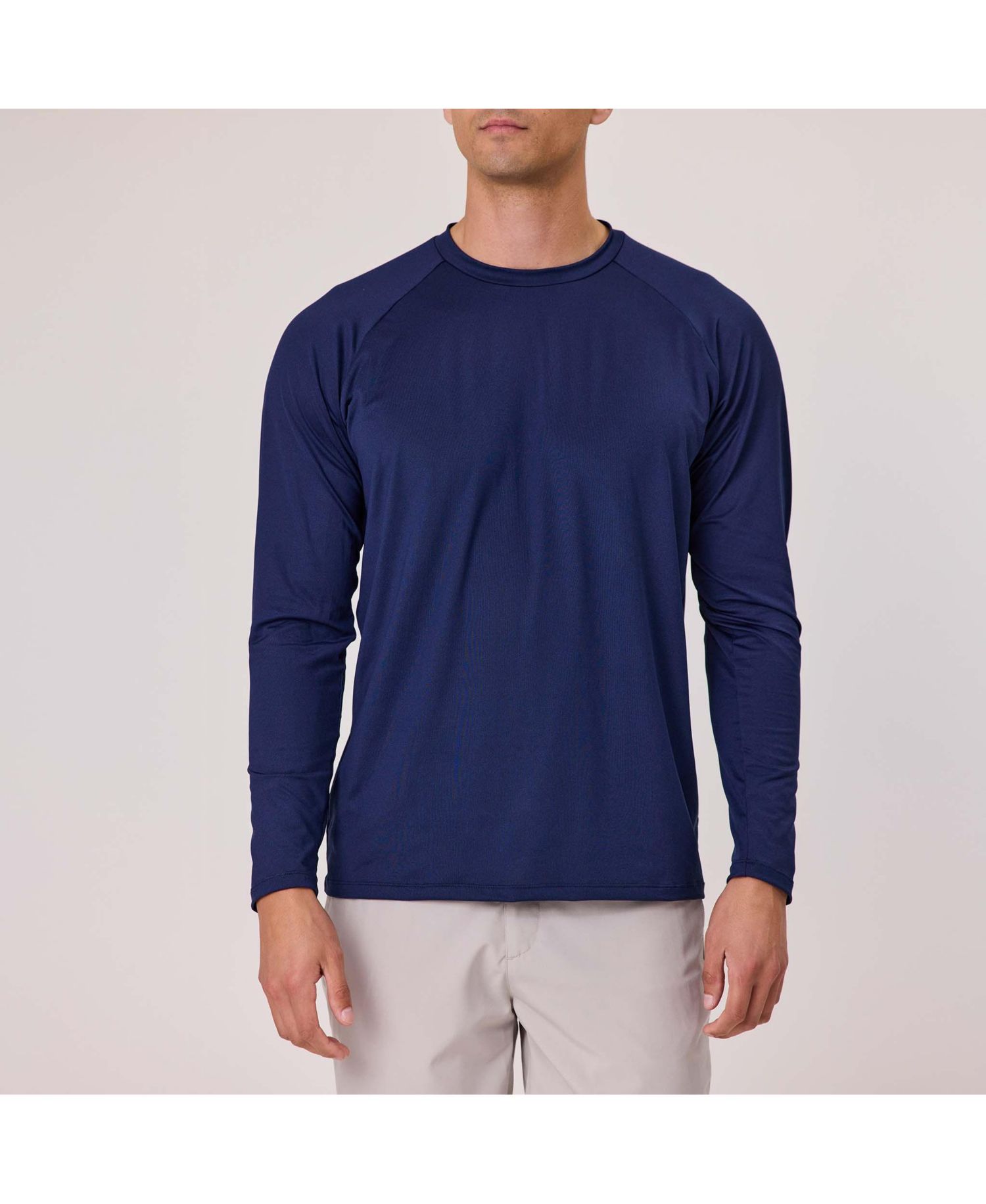 Men's Heritage Navy LS Outbound Tee