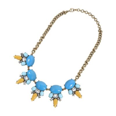 Party Stone Statement Necklace - Blue 47$