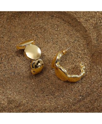 Women's The Orb Hoop Earrings - California Gold