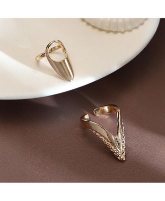 Women's The Piercer Nail Rings - California Gold (Set Of 2)