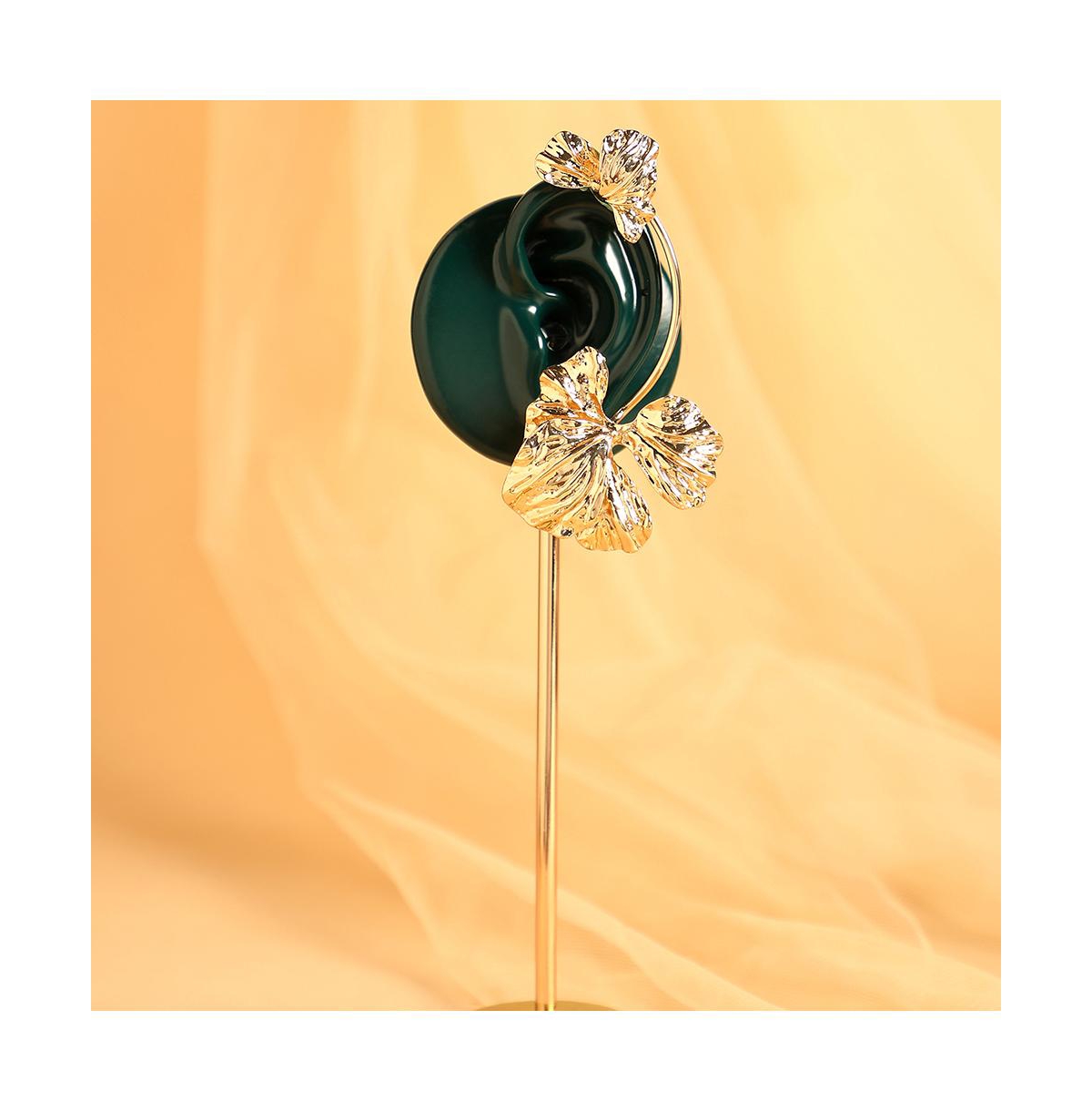 Women's The Withering-Petal Cuff Earrings - California Gold