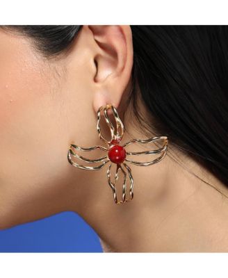 Women's The Arachnid-Flora Statement Earrings - California Gold