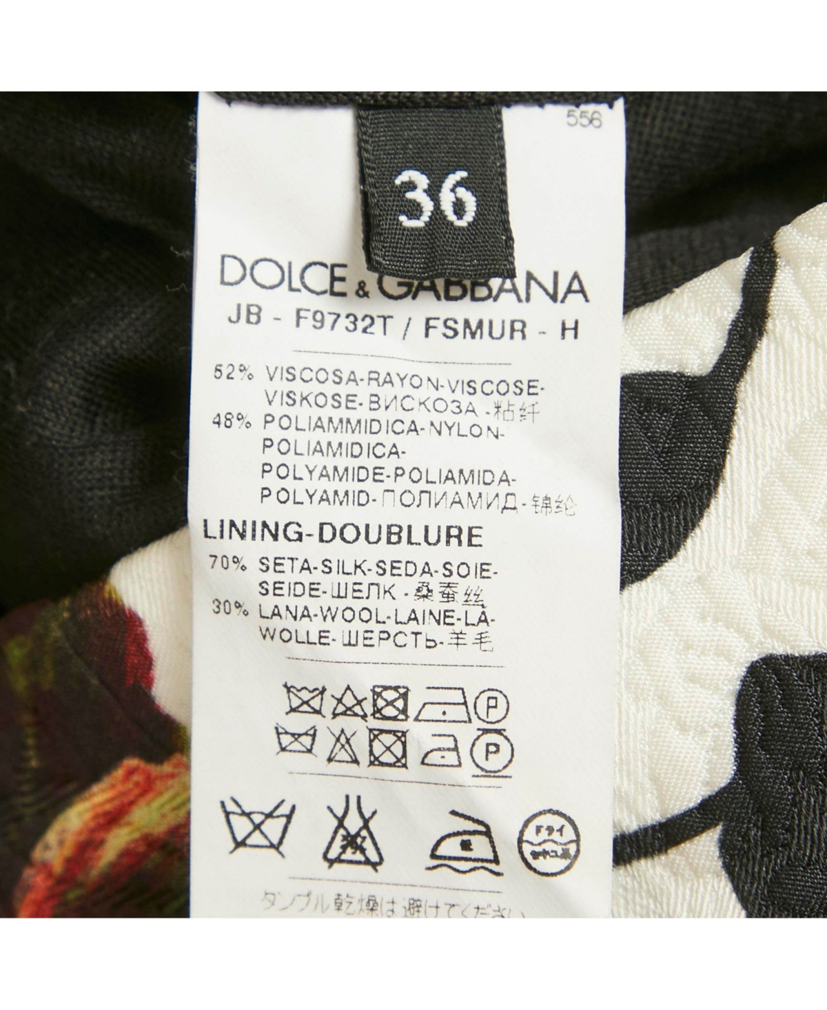 Pre-Owned Dolce & Gabbana Women's Rose Print Jacquard Jumper