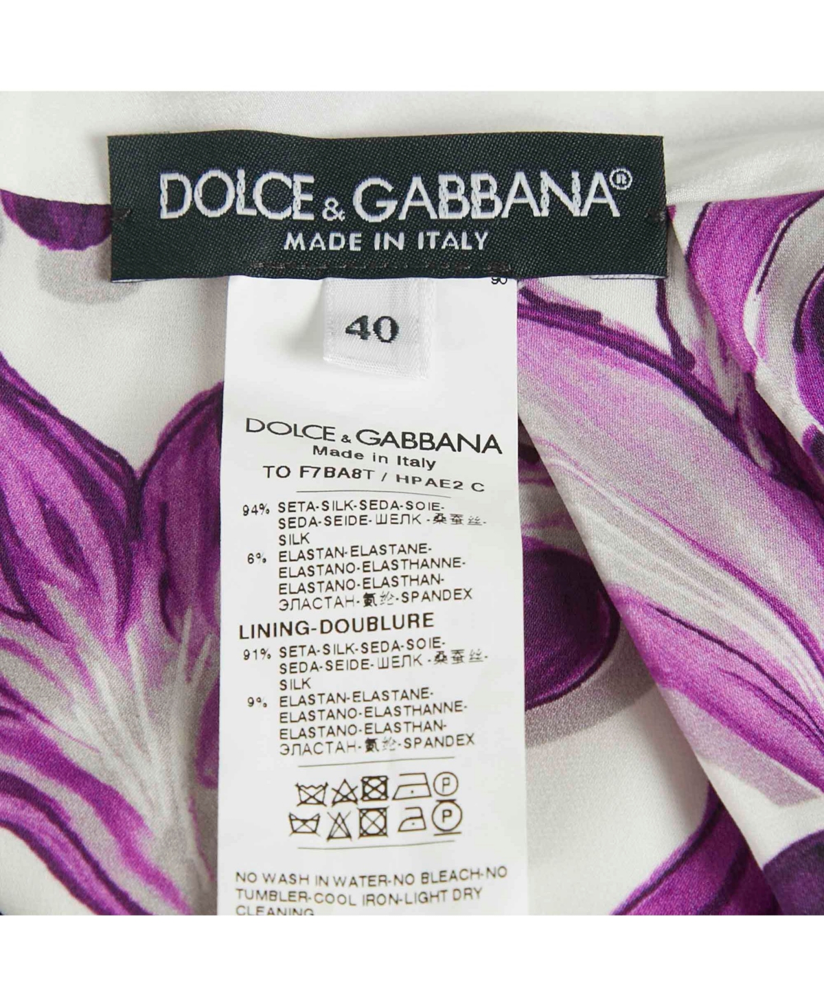 Pre-Owned Dolce & Gabbana Women's Majolica Print Silk Halter Neck Top