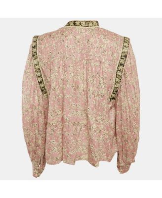 Women's Etoile Lilac Floral Print Cotton Voile Blouse