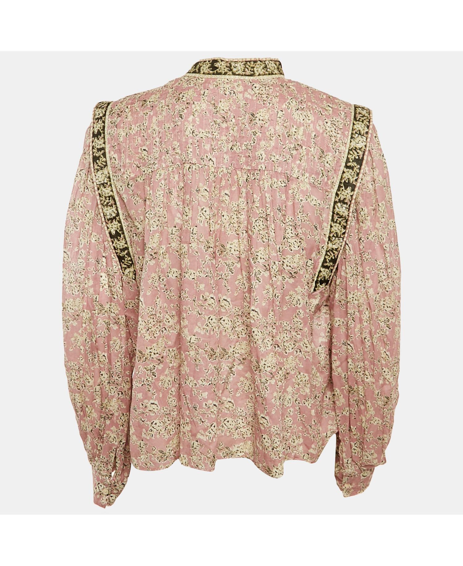 Women's Etoile Lilac Floral Print Cotton Voile Blouse