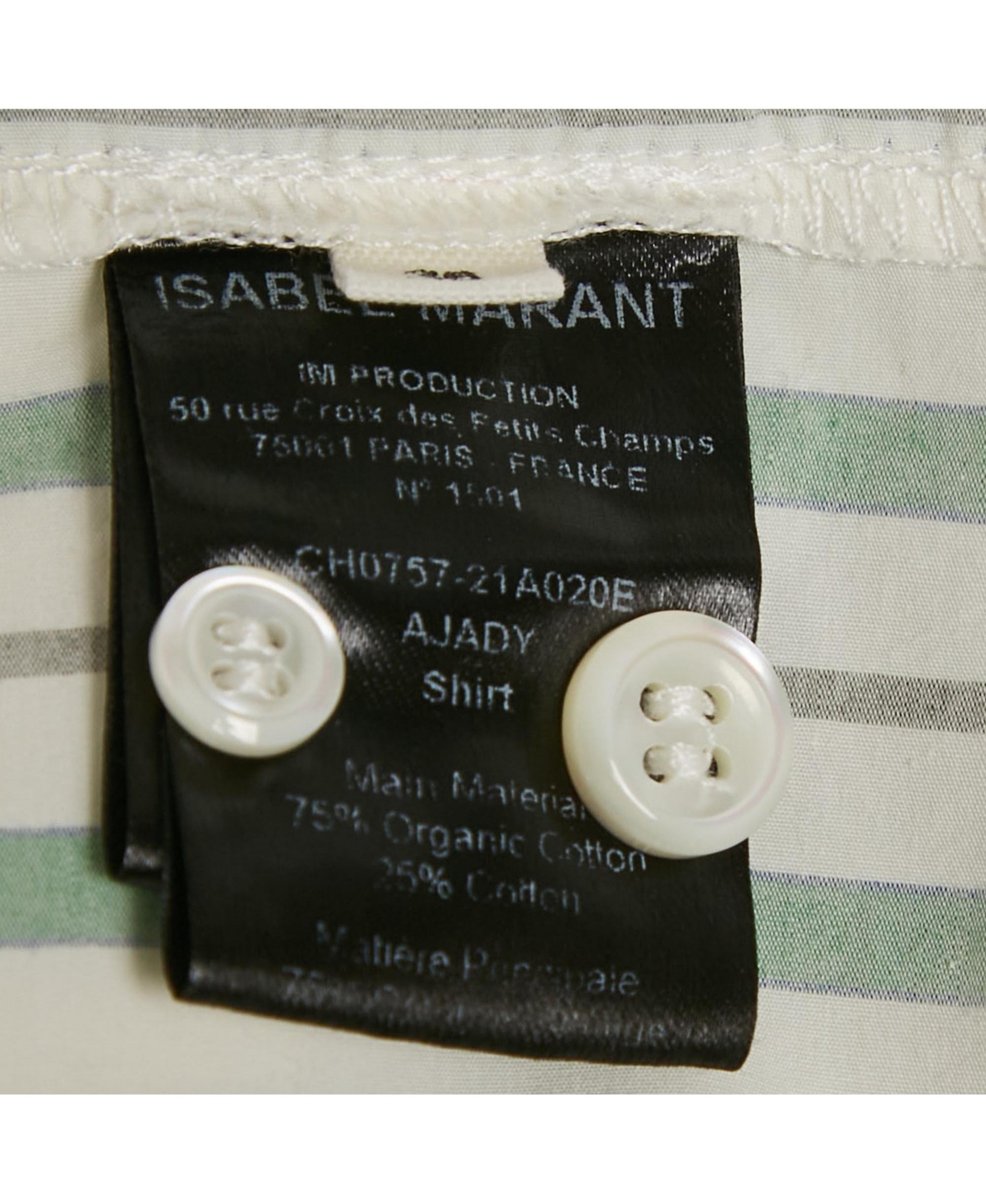 Pre-Owned Isabel Marant Women's Etoile Stripe Cotton Ajady Shirt