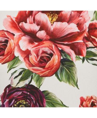 Women's Floral Print Crepe Ruffled Top