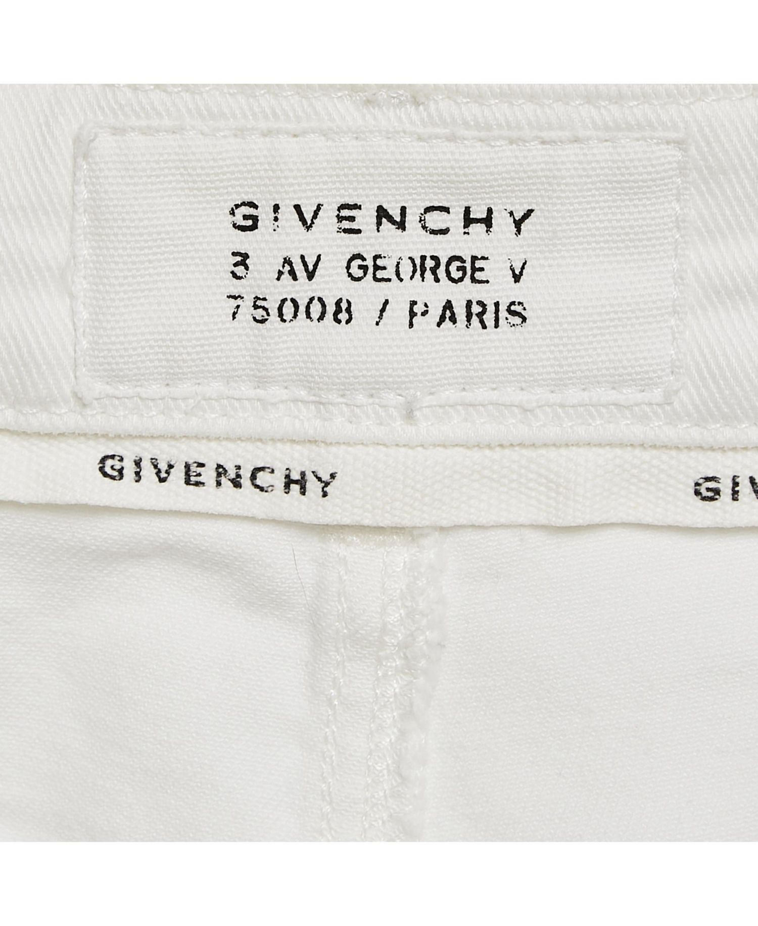 Women's White Denim Distress Pocket Detail Shorts