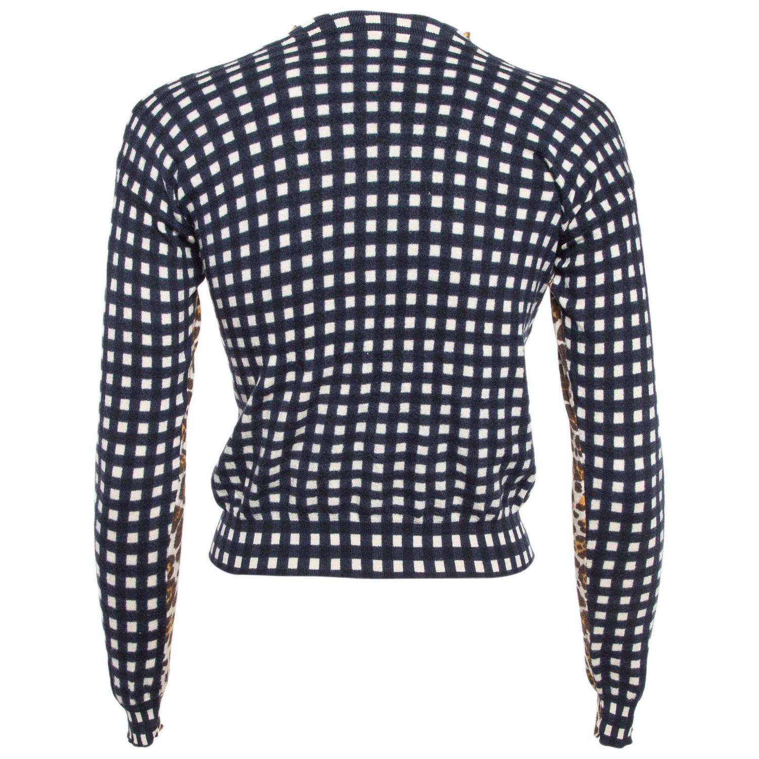 Women's Multicolor Printed High Neck Knit Top