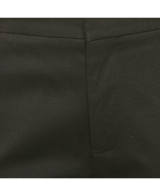 Women's Black Gabardine Belt Detail Trousers