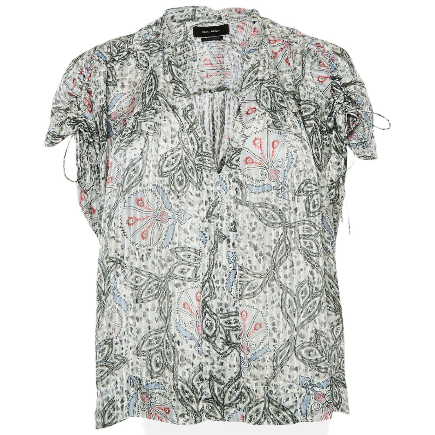 Women's Printed Silk Blouse