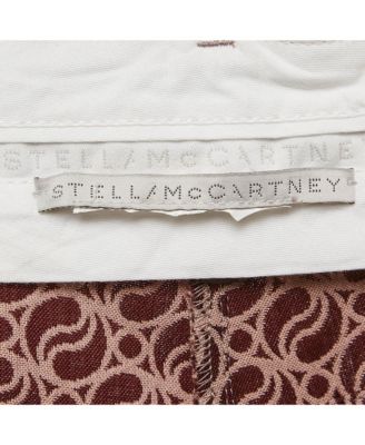 Women's Pink/red Jacquard Wide Leg Pants