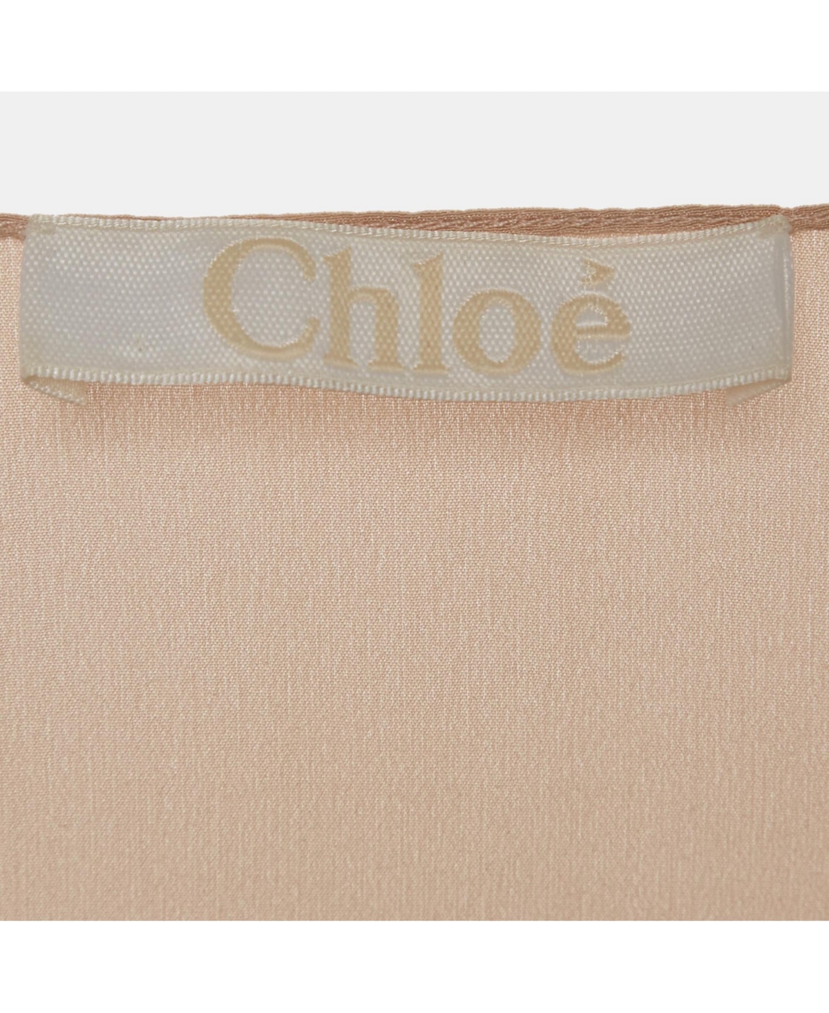 Pre-Owned Chloe Women's Powdery Pink Silk Scoop Neck Tank Top