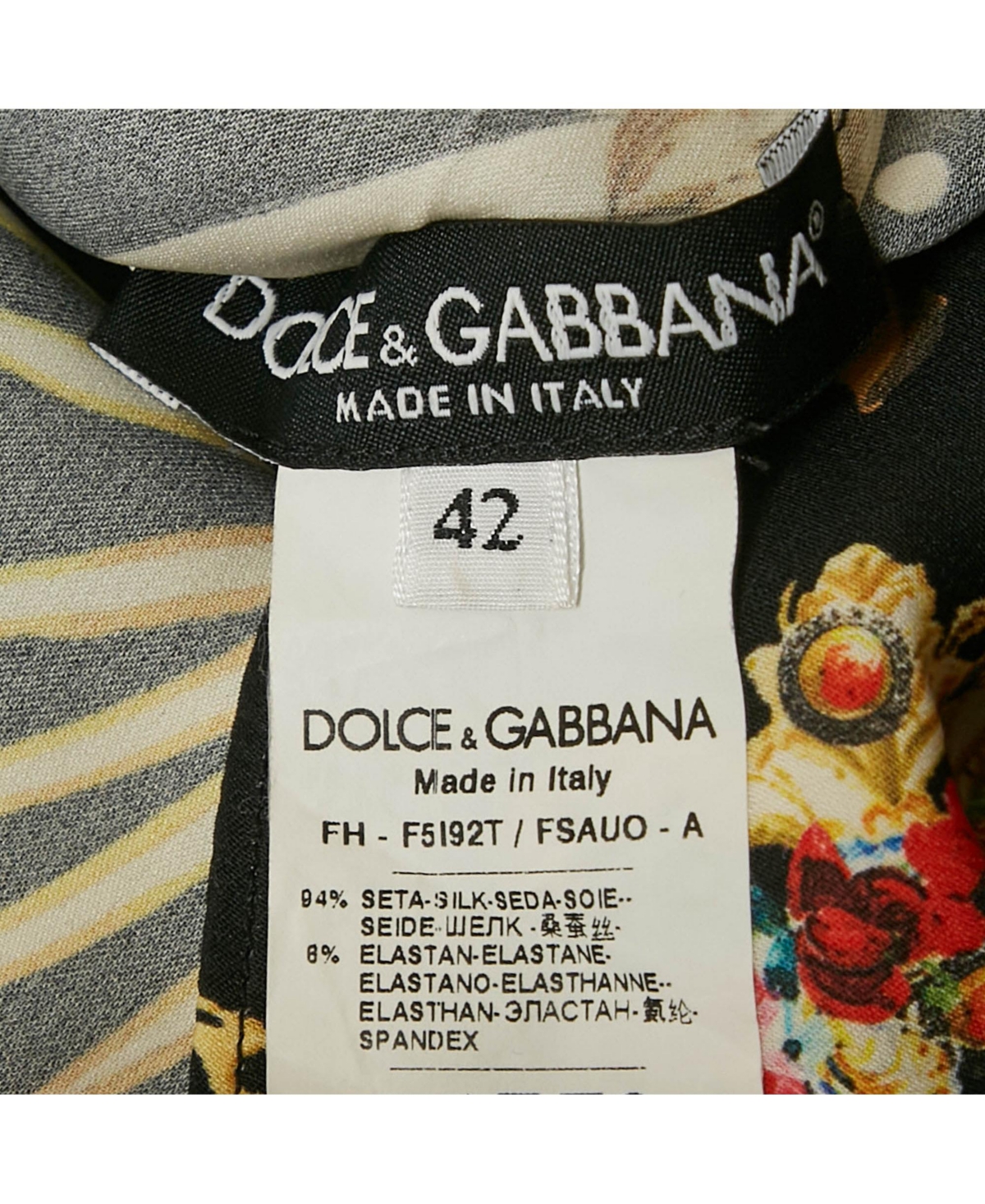 Pre-Owned Dolce & Gabbana Women's Printed Silk Blouse