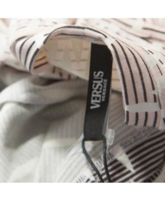 Women's Pink Monogram Print Cotton Crew Neck Sweatshirt