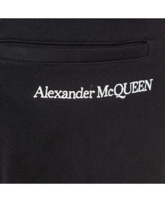 Women's Black Logo Embroidered Cotton Knit Joggers
