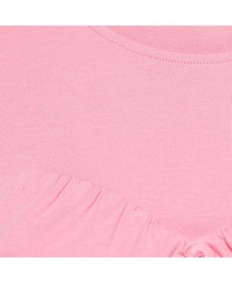 Women's Pink Cotton Knit Underwired Lace-Up Baci Crop Top