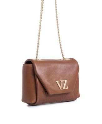 Mini Lili Hands-Free Leather Bag with Metallic Chain