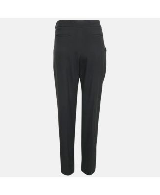 Women's Black Crepe Tie-Up Detail Trousers