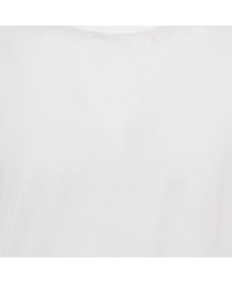 Men's White Cotton Jersey Crewneck T-Shirt