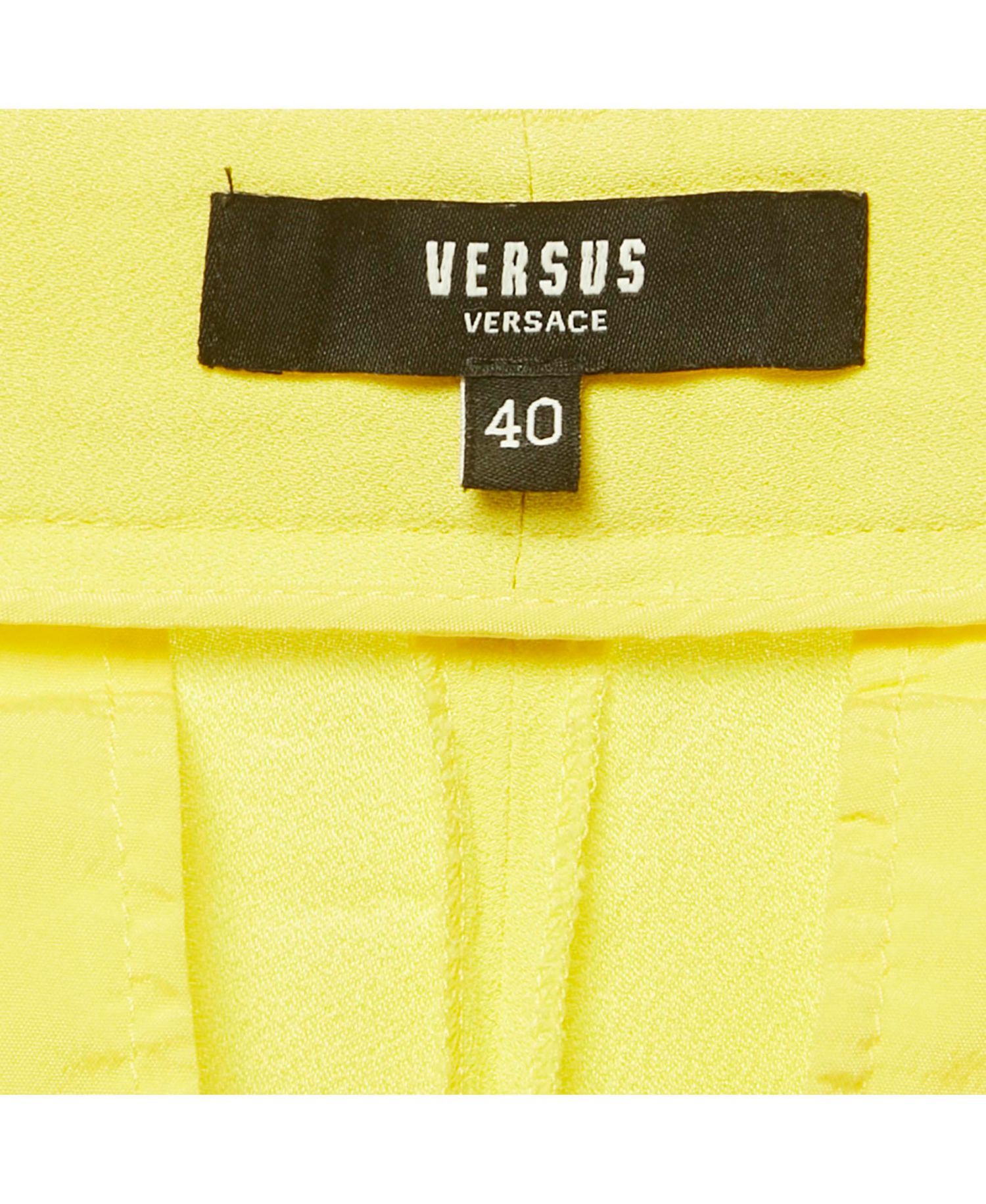 Women's Pre-Owned Versus Versace Crepe Pleated Trousers