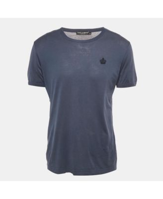 Men's Blue Jersey Crew Neck T-Shirt