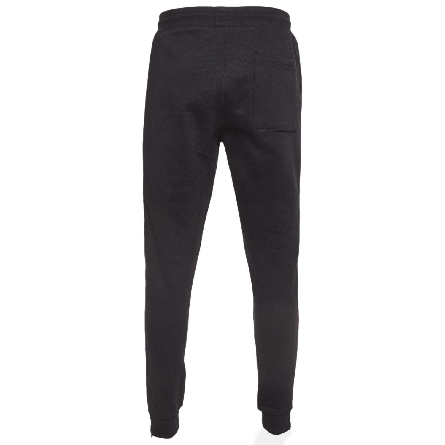 Women's Black Heavy Knit Zipper Detail Joggers