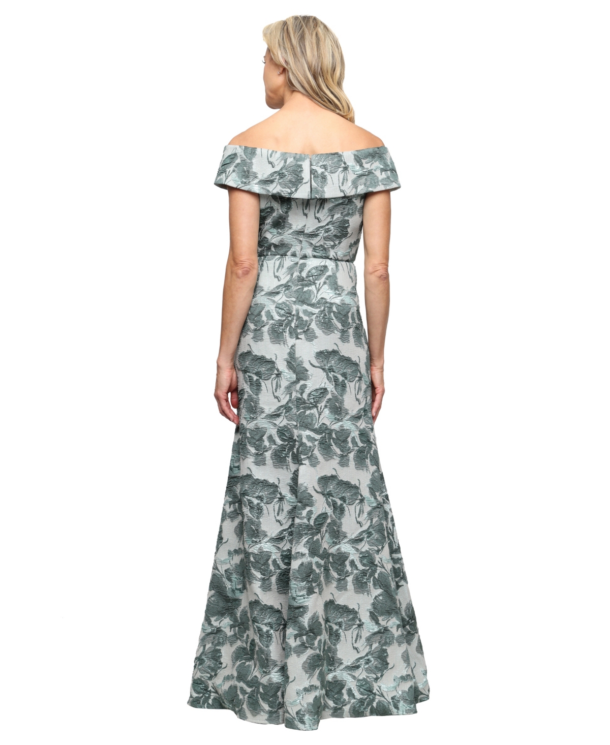 Alex Evenings Petite Off-The-Shoulder Long Dress