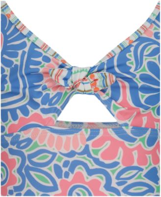 Girls' 7-16 Floral One-Piece Swimsuit