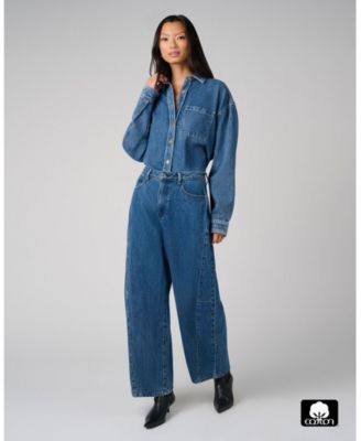 Women's Mid Rise Barrel Jeans