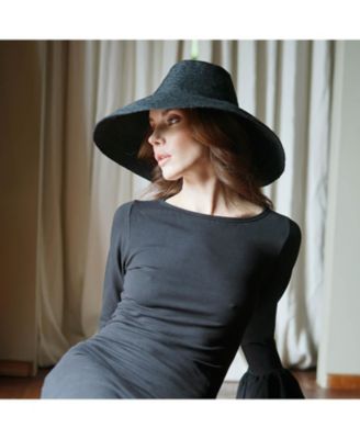 Riri Jute Hat in Black