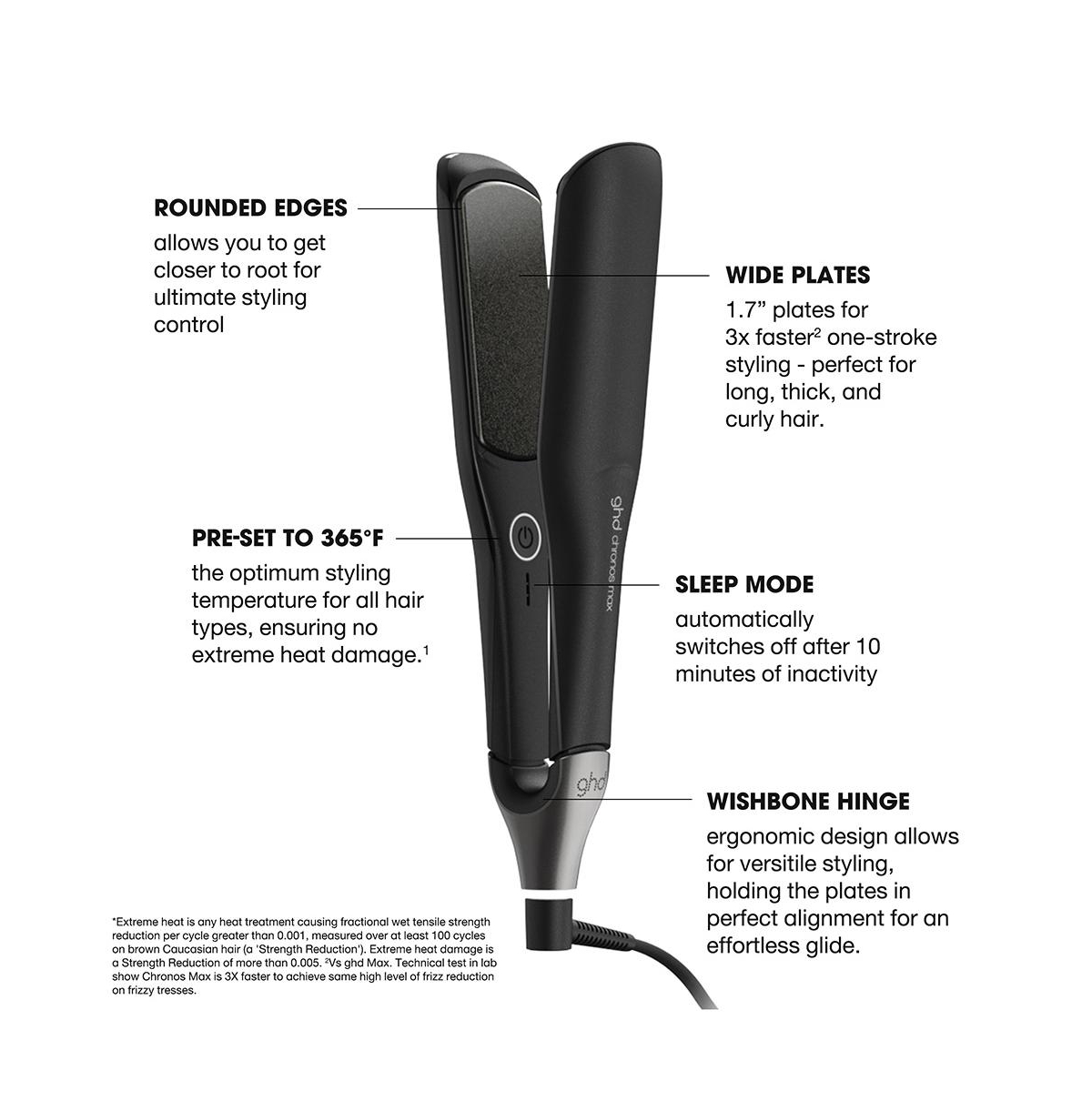 Ghd Chronos Max - 2" Wide Flat Iron