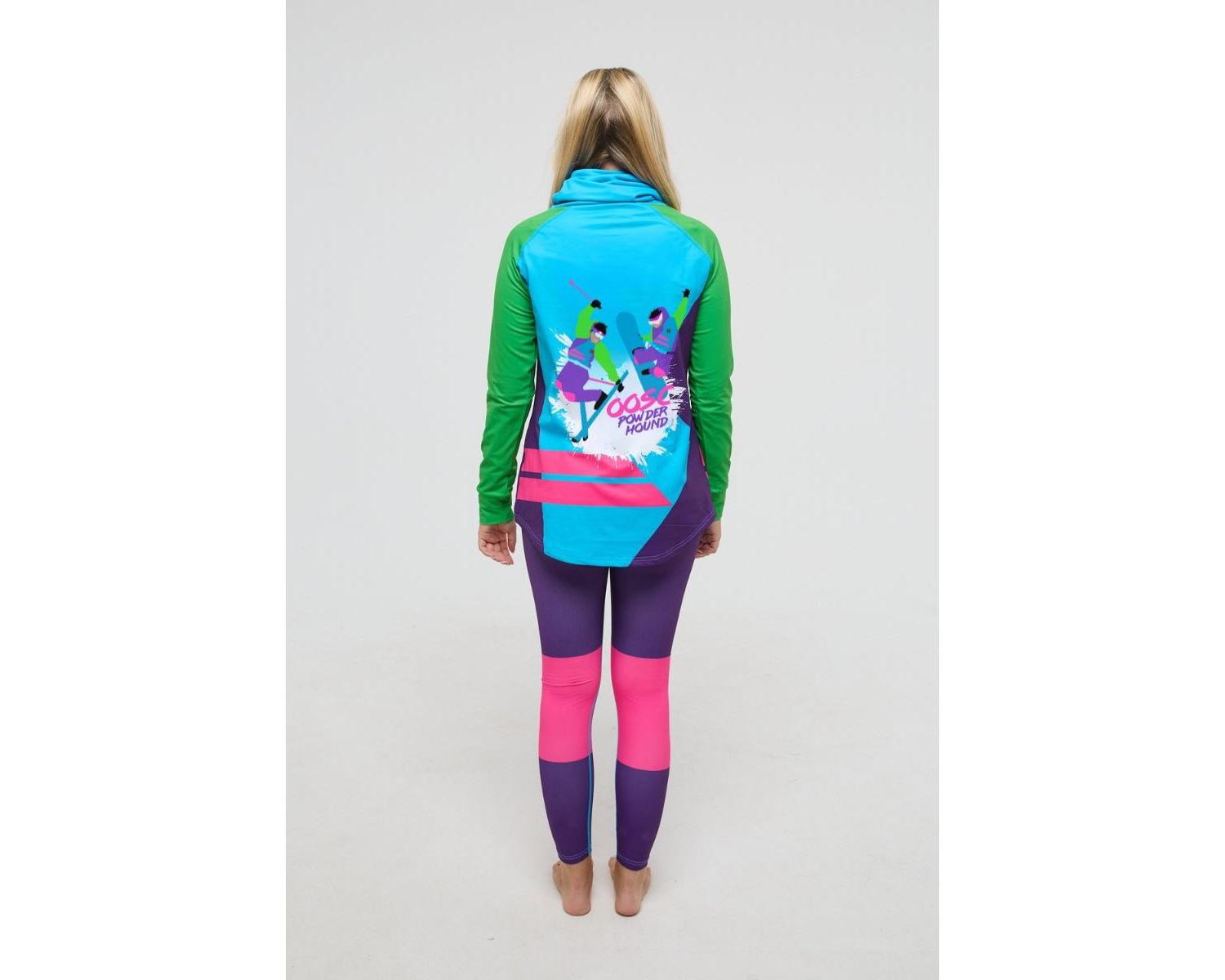 Women's High Neck Baselayer Top - Powder Hound