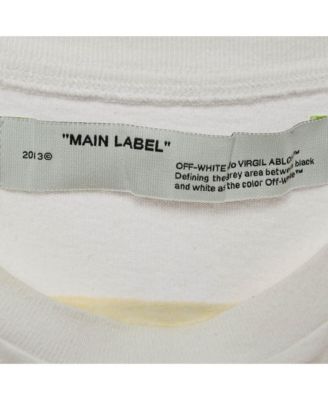 Men's White Arrow Paint Jersey Oversized T-Shirt