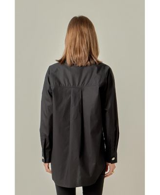 Women's Oversized Collared Shirt