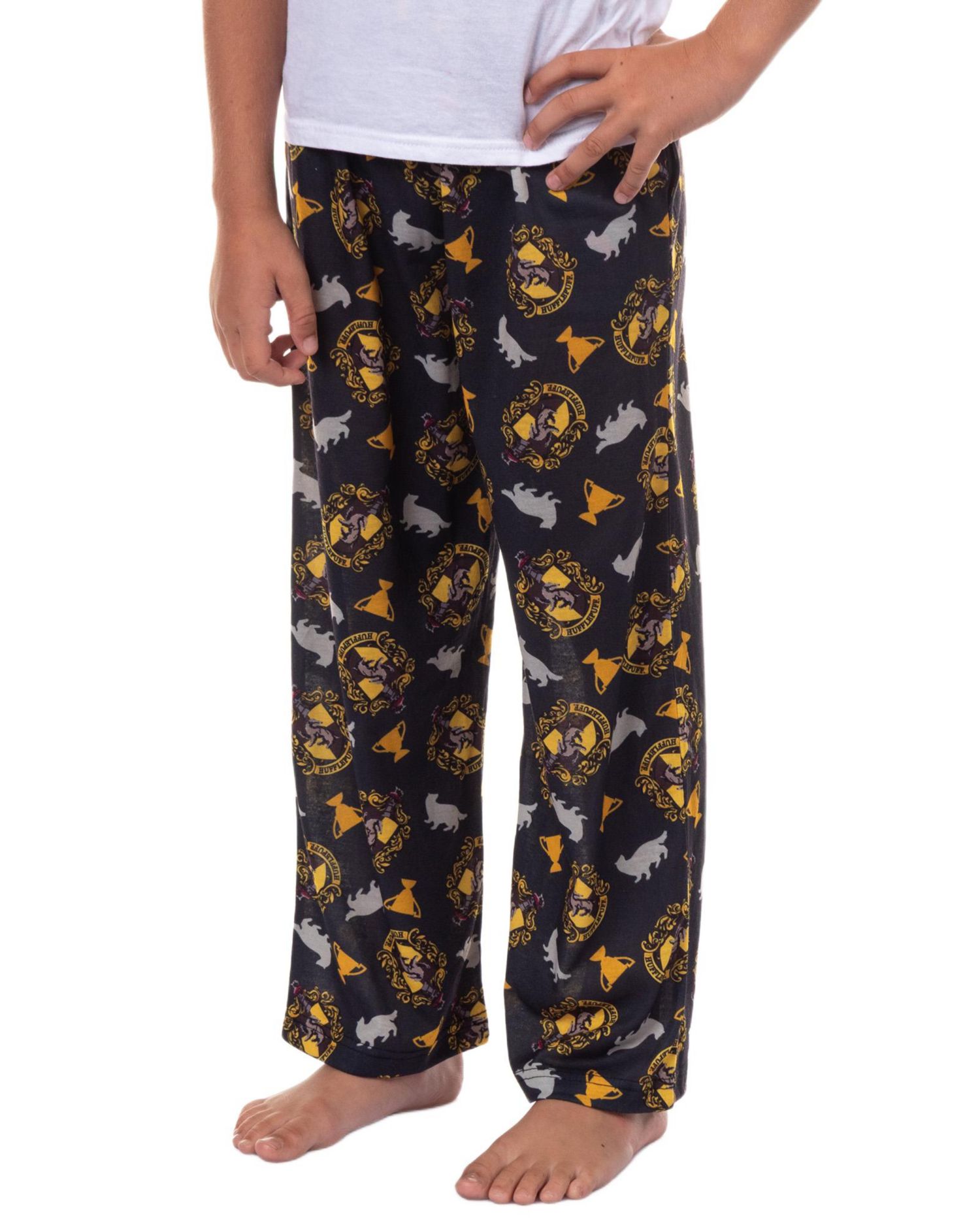 Pajamas Kids Boys House Crest Logo Lounge Sleep Pajama Pants - Gryffindor Hufflepuff Ravenclaw Slytherin