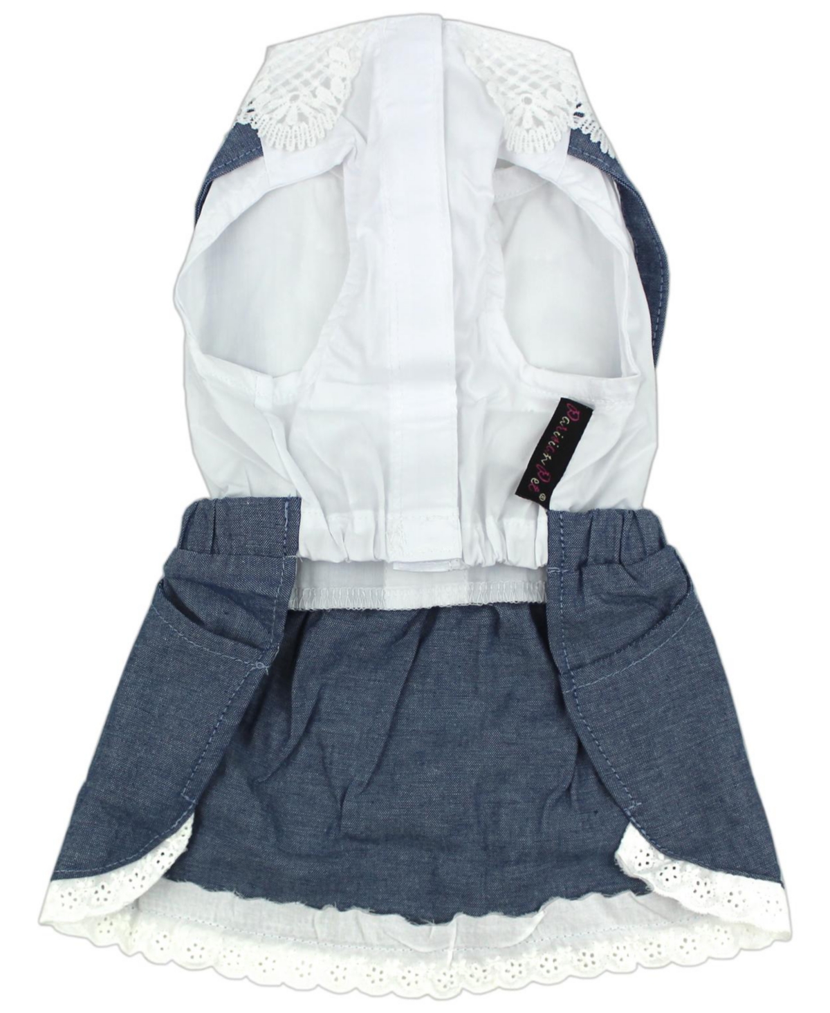 Parisian Pet Dress Chambray Overall