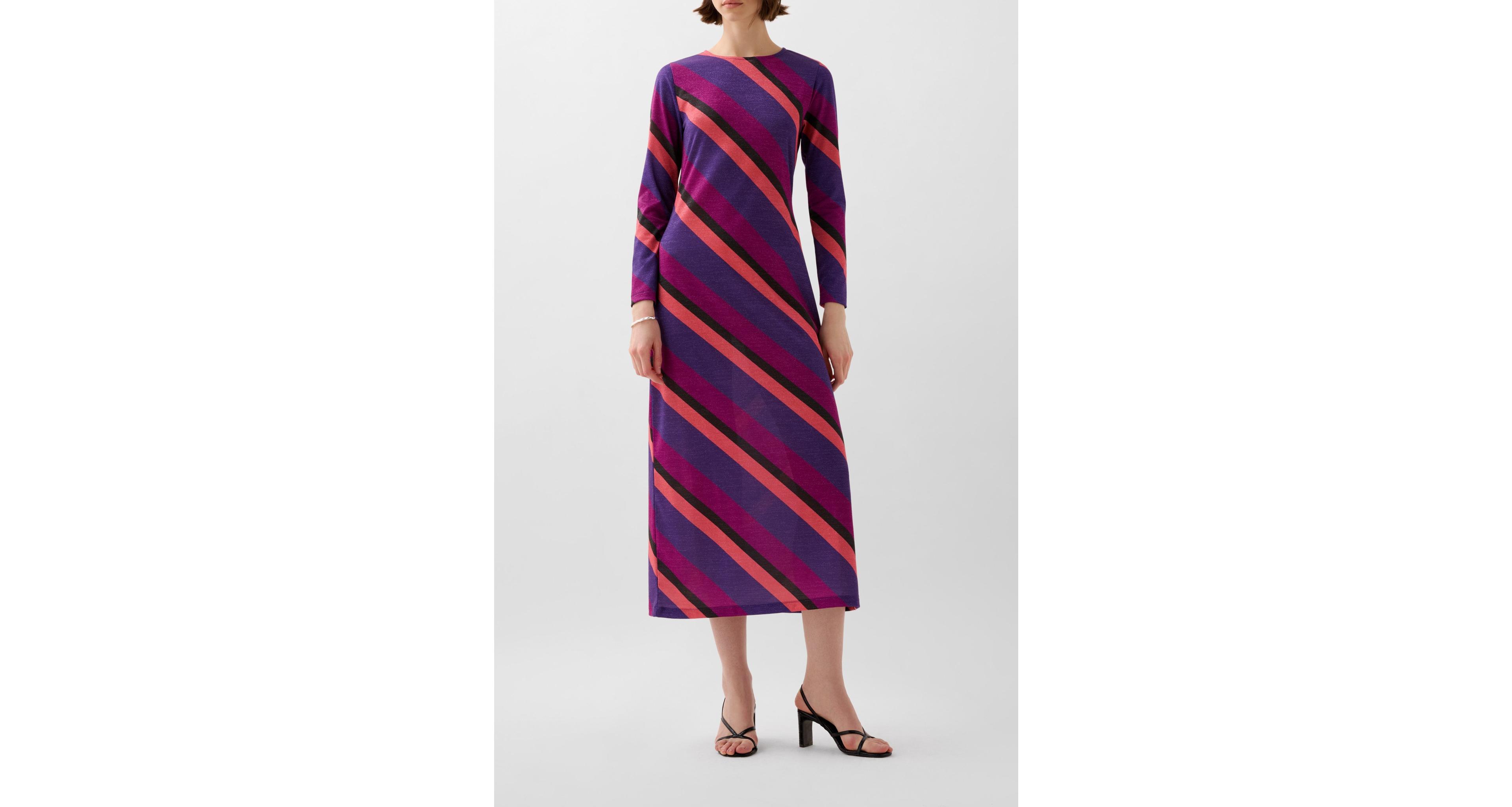 Scalpers Women's Stripes Lurex Jersey Dress
