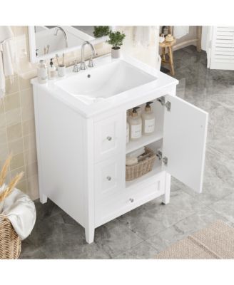 Bathroom Vanity with Adjustable Shelf and Removable Dividers