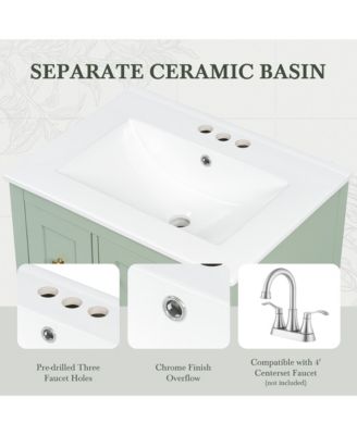 Bathroom Vanity with Adjustable Shelf and Removable Dividers