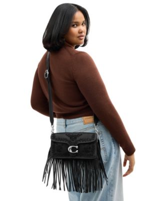 Tabby with Beading and Fringe Medium Shoulder Bag 26