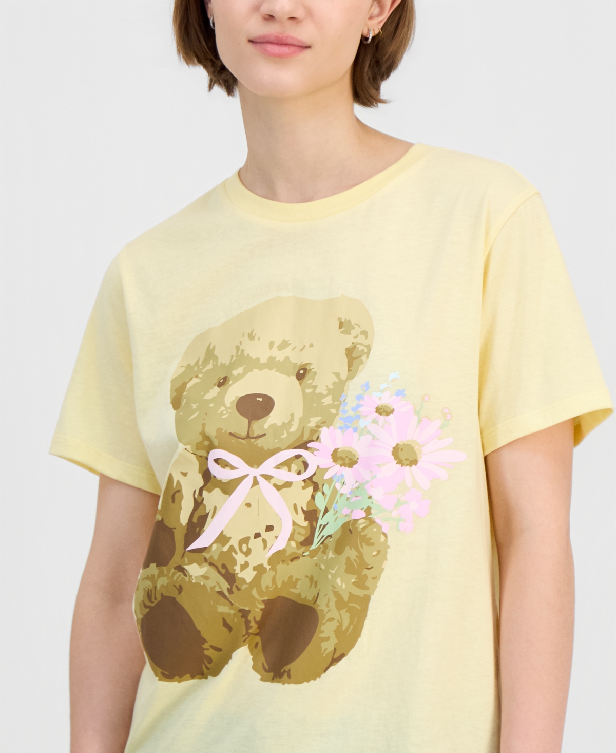 Grayson Threads, The Label Juniors' Teddy Bear Graphic T-Shirt