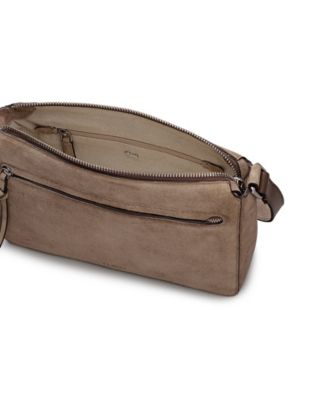 Fountain Park Suede Small Crossbody Bag