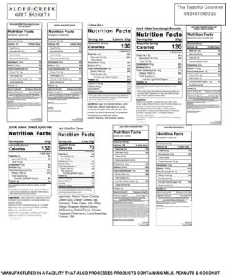 Holiday The Tasteful Gourmet Gift Basket, 11 Piece Set