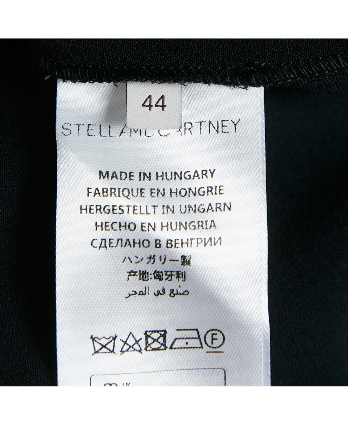 Pre-Owned Stella Mccartney Women's Black Crepe Long Sleeve Jumpsuit