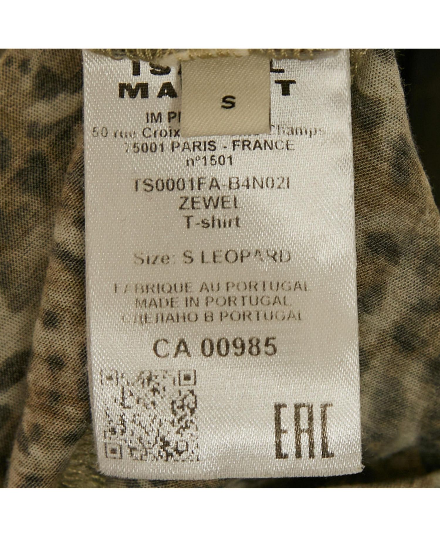 Women's Leopard Print Cotton Zewel T-Shirt
